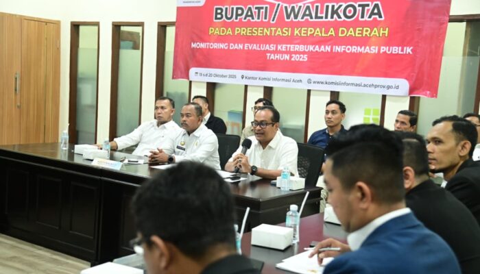 Aceh Besar Presentasikan Keterbukaan Informasi Publik Di Komisi Informasi Aceh