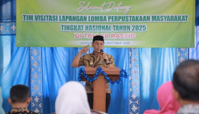 Bupati Aceh Besar Optimis TBM Ar-Rasyid Raih Juara Lomba Perpustakaan Nasional