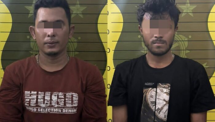 Sat Intelkam Polres Sabang Tahan Dua Tersangka Pencuri Tiang Penerang Jalan