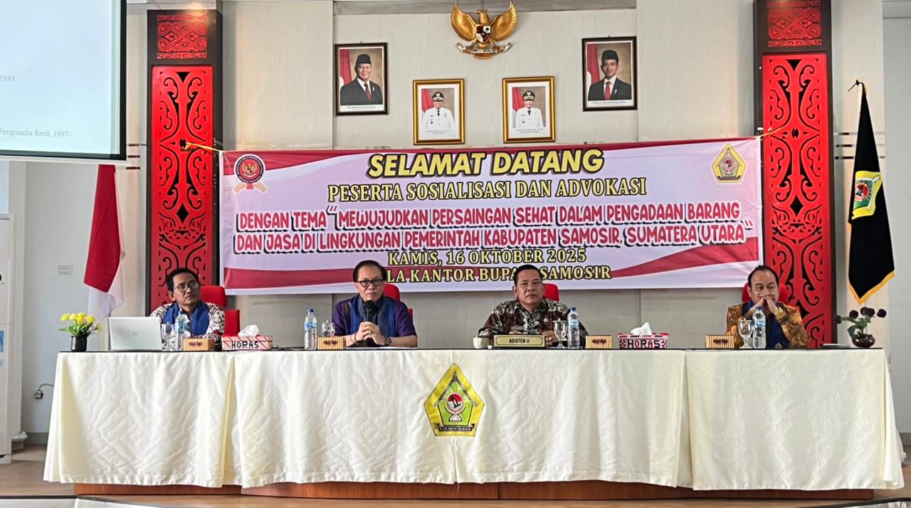 KPPU Lakukan Sosialisasi Dan Advokasi Bersama Pemerintah Kabupaten Samosir