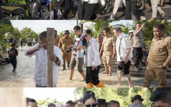 Pengurus Gerindra Tinjau Banjir Batubara, Salurkan Bantuan Sembako
