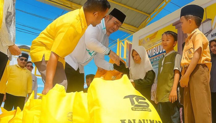 Maulid Nabi Dan Meriahkan HUT Ke-61, Golkar Pidie Santuni 30 Anak Yatim