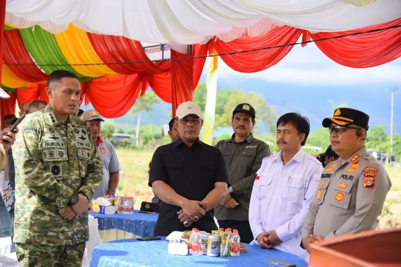 TNI Dan Polri Dukung Ketahanan Pangan Nasional Di Aceh Besar