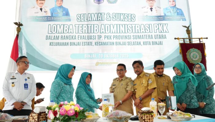 TP PKK Sumut Evaluasi Lomba Tertib Administrasi Di Binjai