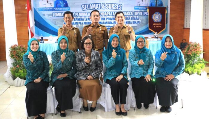 PKK Sumut Evaluasi Lomba UP2K Di Kantor Kelurahan Payaroba