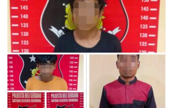 Polesta Deliserdang Tangkap 5 Pelaku Curat Sepeda Motor Di Pantai Labu