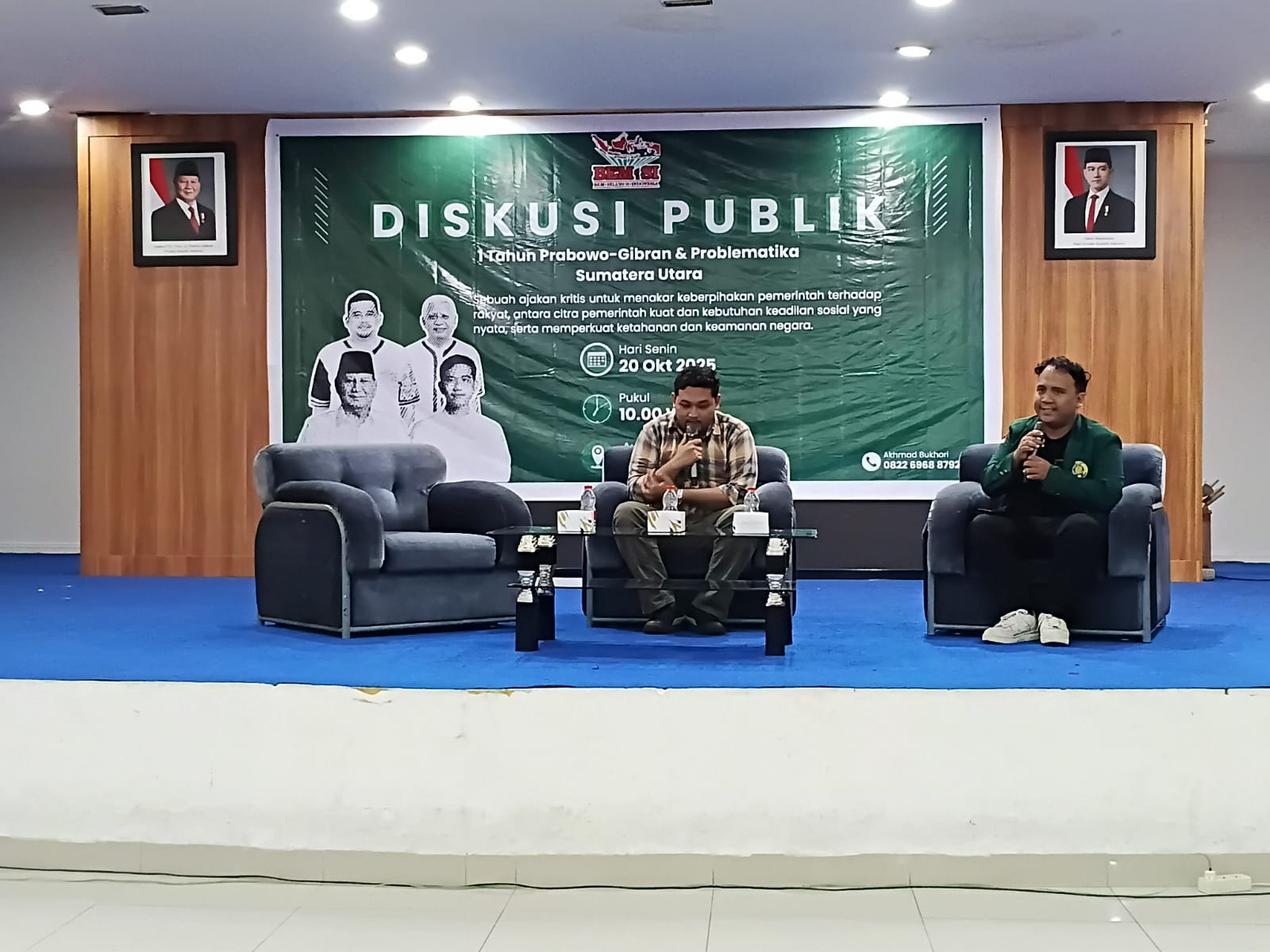 BEM SI Sumut Gelar Diskusi Publik Evaluasi 1 Tahun Pemerintahan Prabowo-Gibran & Problematika Di Sumut