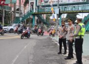 Kapolrestabes Medan Pantau Kondisi Lalulintas, Pastikan Arus Berjalan Lancar