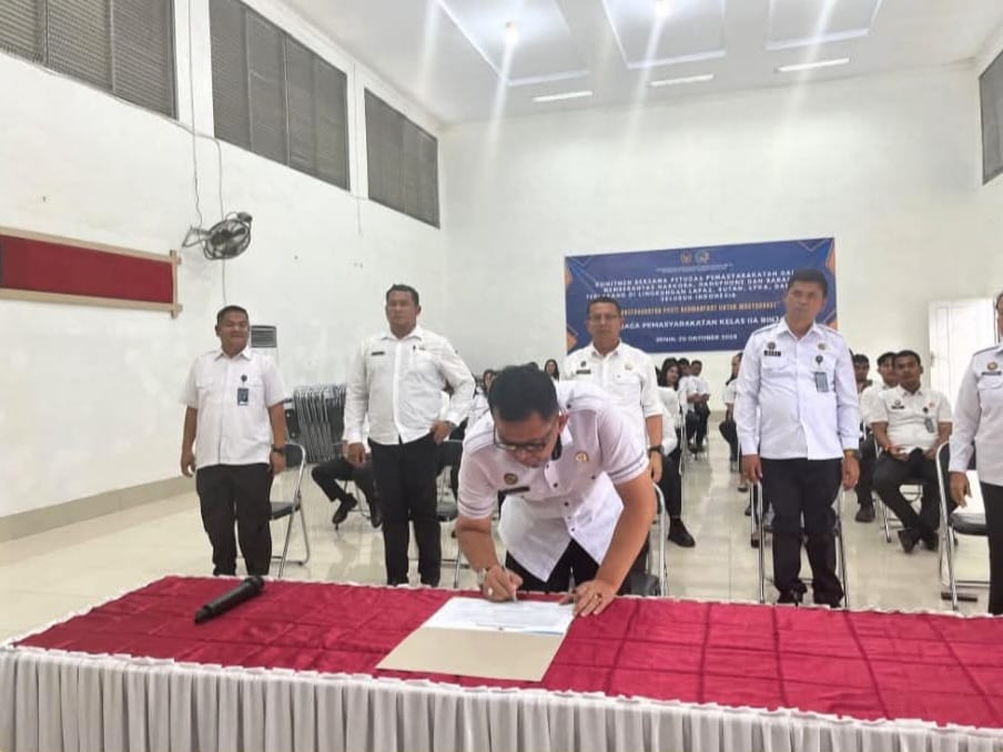 Rutan Kelas IIA Binjai Teken Komitmen Bersama