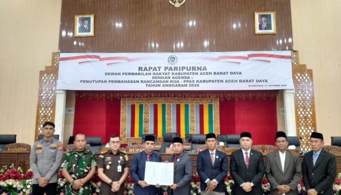 APBK Abdya Tahun 2026 Rp 953 Miliar Lebih