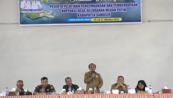 Pemkab Samosir Gelar Pelatihan Pengembangan Dan Pemberdayaan Koperasi Merah Putih