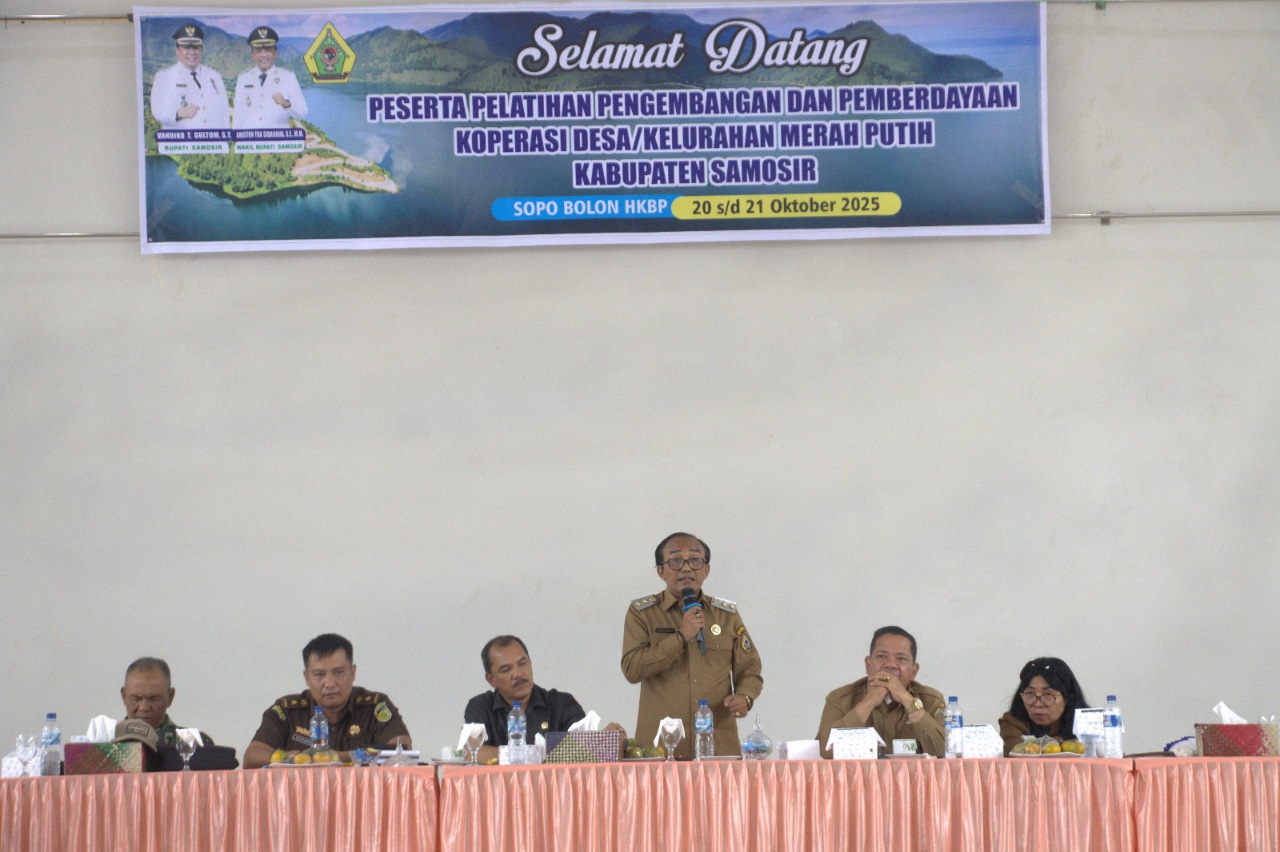 Pemkab Samosir Gelar Pelatihan Pengembangan Dan Pemberdayaan Koperasi Merah Putih