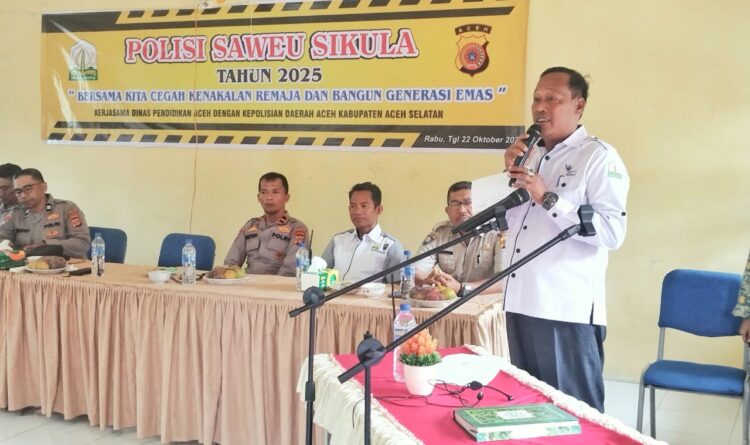 Polisi Saweu Sikula, Cara Disdik Dan Polda Aceh Tekan Angka Kenakalan Remaja Di Aceh Selatan