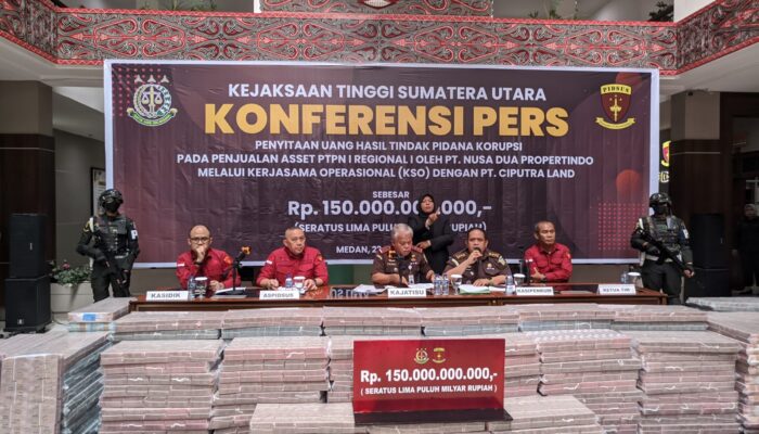 Kejati Sumut Sita Rp150 Miliar Dari Kasus Korupsi Pelepasan Aset PTPN I Ke Citra Land