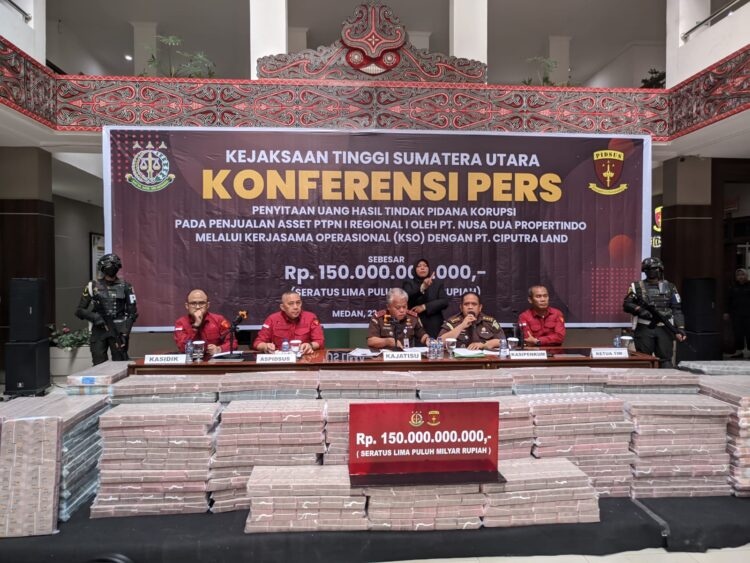 Kejati Sumut Sita Rp150 Miliar Dari Kasus Korupsi Pelepasan Aset PTPN I Ke Citra Land