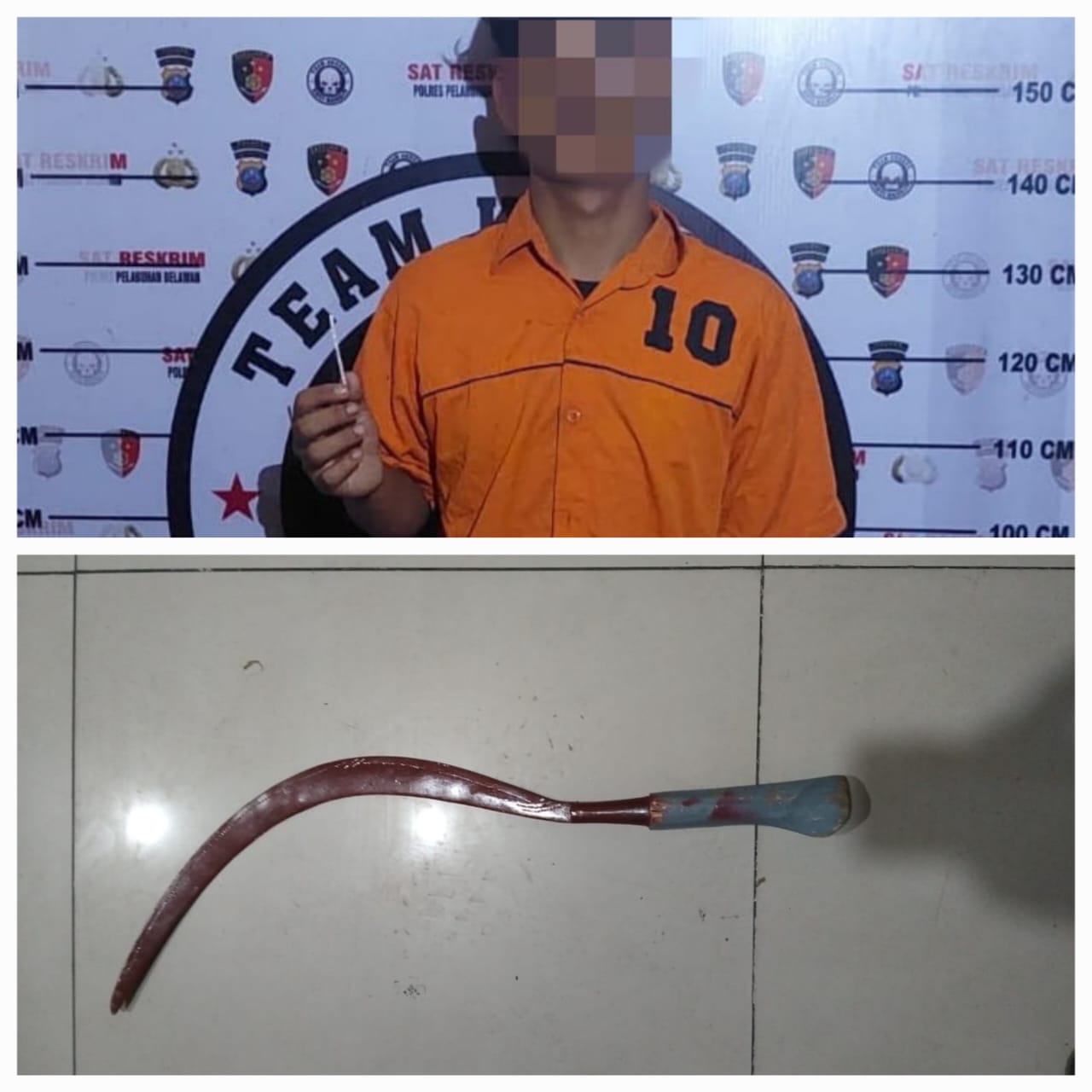 Polres Pelabuhan Belawan Tembak Begal Sadis Di Simpang Sicanang