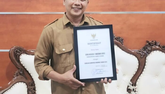 Berhasil Atasi Banjir, SMAN 1 Matangkuli Raih Penghargaan Adiwiyata Povinsi Aceh 2025