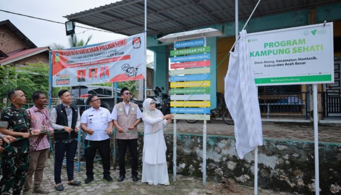 Plt Kadinkes Aceh Besar Launching Kampung Sehati