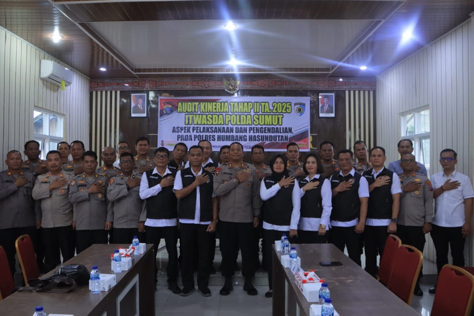 Polres Humbahas Ikuti Audit Kinerja Tahap II Di Samosir