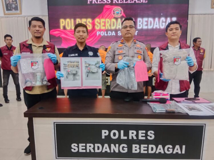 Polres Sergai Ringkus Sindikat Pencurian Dan Pekerja Migran Ilegal, 13 Tersangka Digaruk