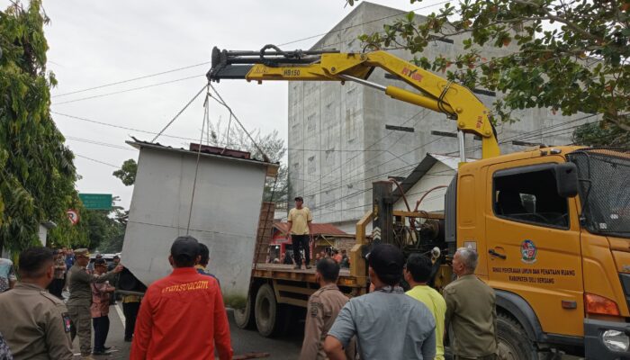 PKL Di Jalan Diponegoro Lubukpakam Ditertibkan, Direlokasi Ke Jalan Sutomo