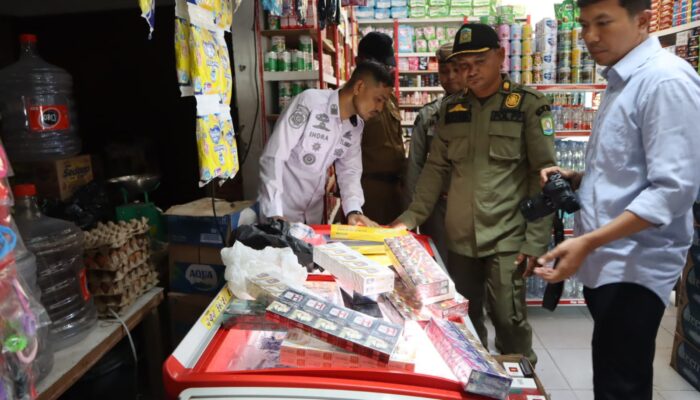 Satpol PP–WH Aceh Besar Dan BC Banda Aceh Sita 1.880 Batang Rokok Ilegal