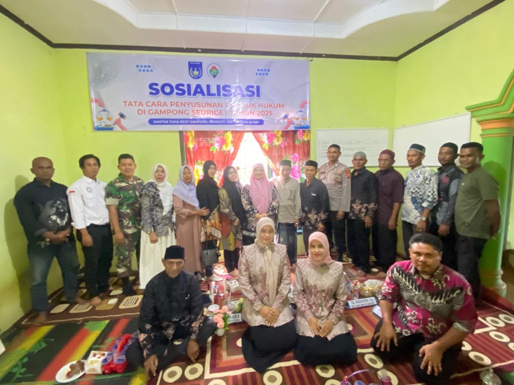 TPG Seuriget Sosialisasi Tata Cara Penyusunan Produk Hukum