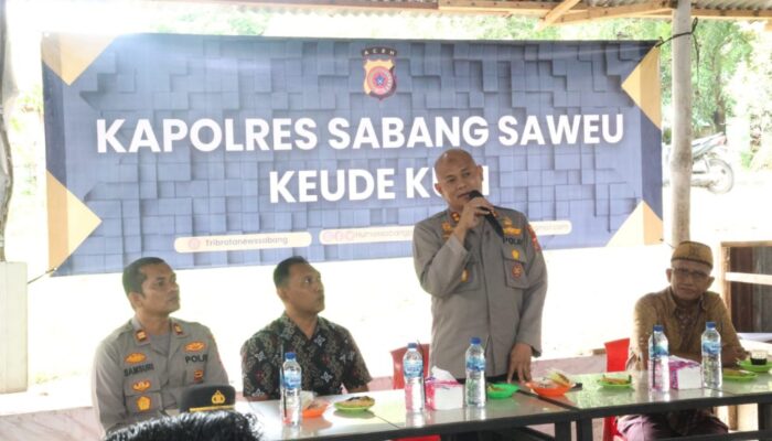 Saweu Keude Kupi, Kapolres Sabang Ajak Masyarakat Perkuat Sinergi
