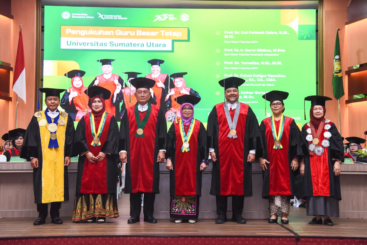 USU Miliki 228 Guru Besar, Prof Muryanto Amin: Jadilah Simbol Perubahan Nyata Di Tengah Masyarakat