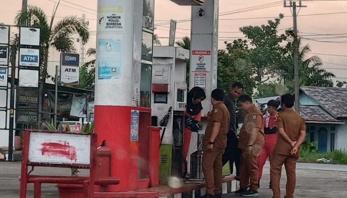 Disperindag Sergai Segel Pompa Bio Solar SPBU Suka Damai