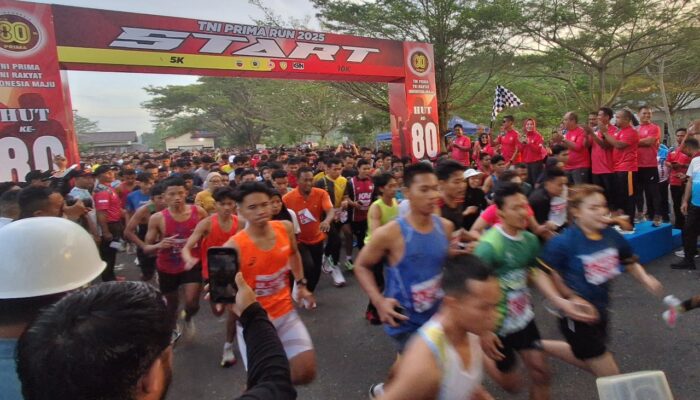 Ribuan Masyarakat Asahan Meriahkan TNI Prima RUN
