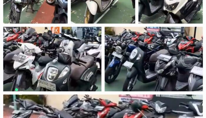 Polsek Medan Timur Amankan 41 Unit Sepedamotor Diduga Hasil Kejahatan