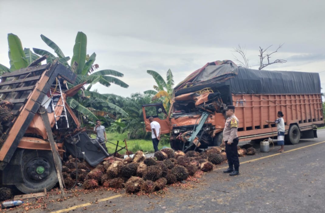 Truk Fuso Vs Tronton, Tiga Terluka