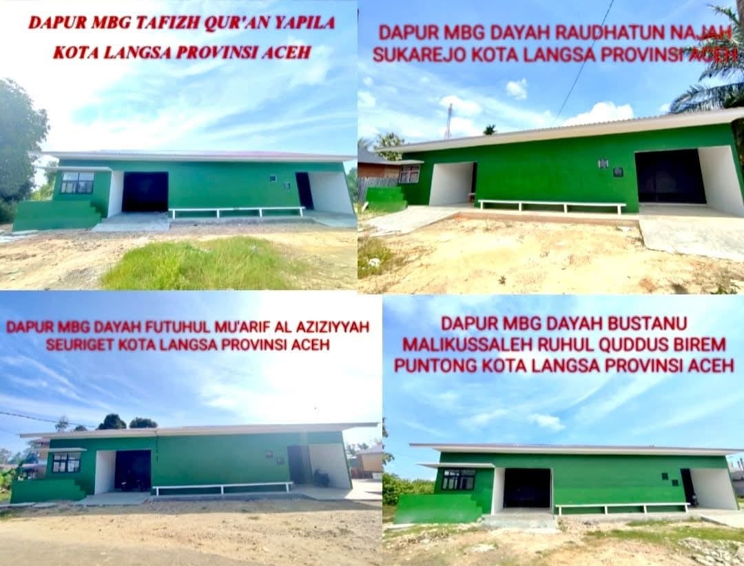 Proyek Dapur MBG Inkopontren, Rugikan Rekanan Langsa Rp6,4 Miliar
