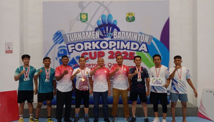 PB Bhayangkara Polres Sabang Juara 1 Turnamen Bulutangkis Forkopimda Cup 2025