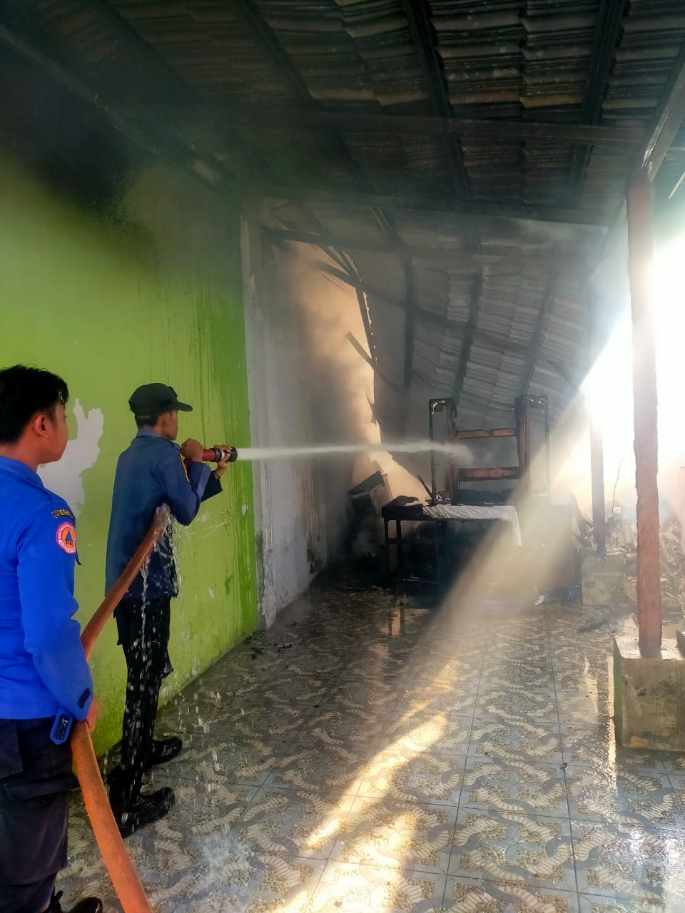 Gudang Kesbangpol Binjai Terbakar