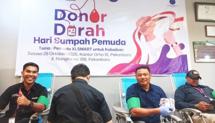 Meriahkan Hari Sumpah Pemuda, Karyawan XLSMART Gelar Donor Darah