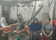 Dandim 0108 Dan Kapolres Agara Serahkan Bantuan Korban Kebakaran Pasar Terpadu Pajak Pagi