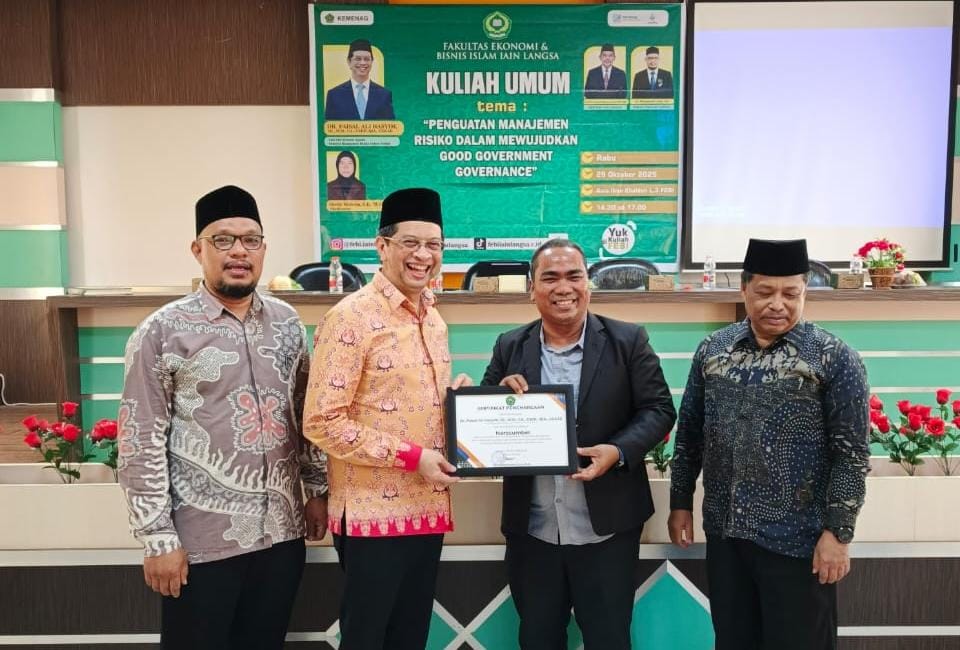 Staf Ahli Kemenag RI Beri Kuliah Umum Di FEBI IAIN Langsa