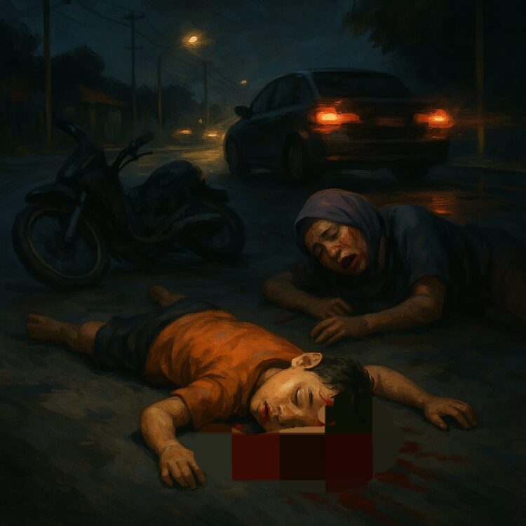 Koban Tabrak Lari Di Lubukpakam, Anak 7 Tahun Tewas Di Tempat