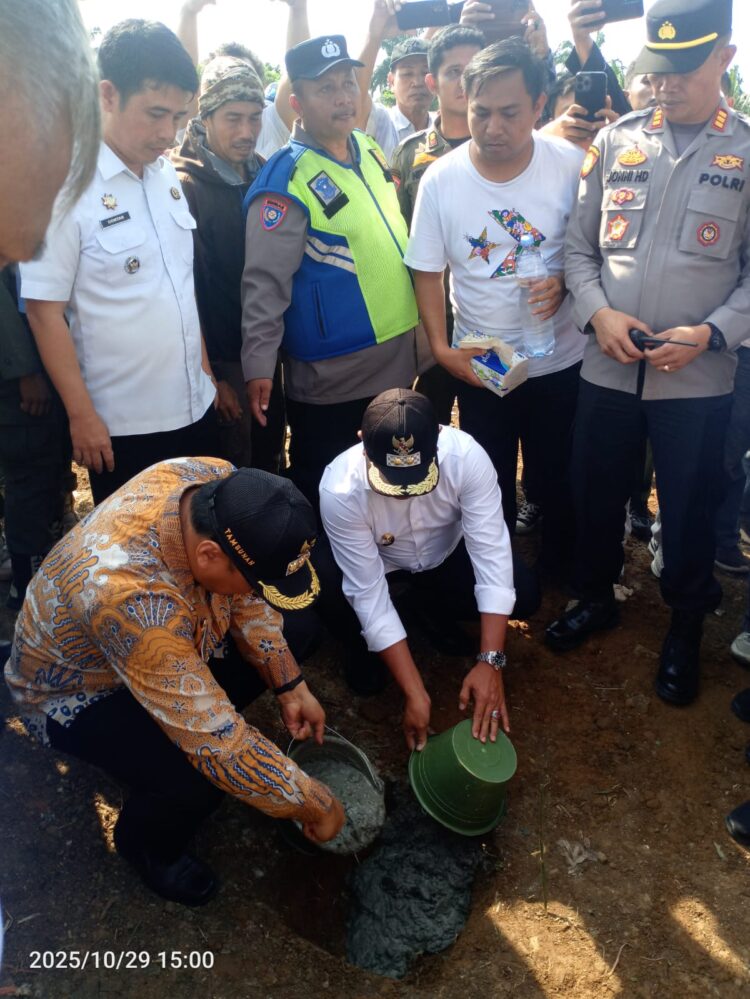 Bupati Deliserdang Letakkan Batu Pertama Pembangunan Kantor Camat Tanjungmorawa