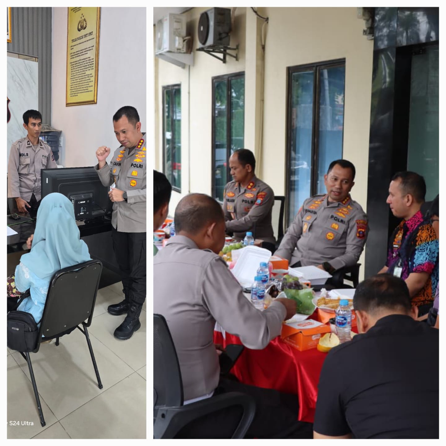 Kapolrestabes Medan Dan PJU Ngantor Di Polsek Sunggal