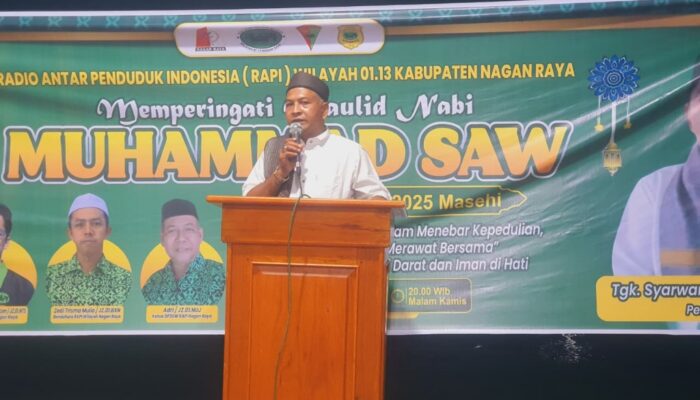 RAPI Nagan Raya Peringati Maulid Diisi Ceramah Tgk Syarwanidi