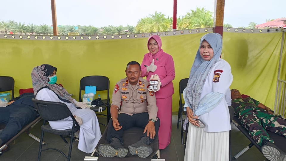 HUT Ke-80 Korps Brimob Polri, Yon C Pelopor Donor Darah
