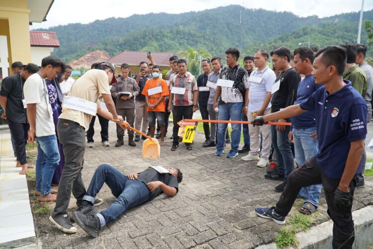 Rekonstruksi Pembunuhan Sadis Dipicu Isu Begu Ganjang Di Tapteng, 18 Pelaku Masih Buron