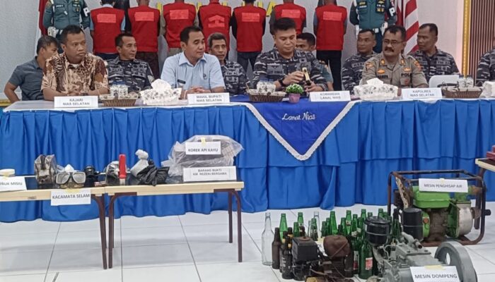Lanal Nias Kembali Tangkap 1 Kapal Illegal Fishing