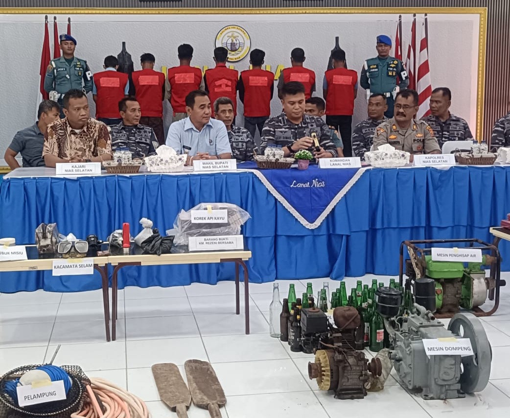 Lanal Nias Kembali Tangkap 1 Kapal Illegal Fishing