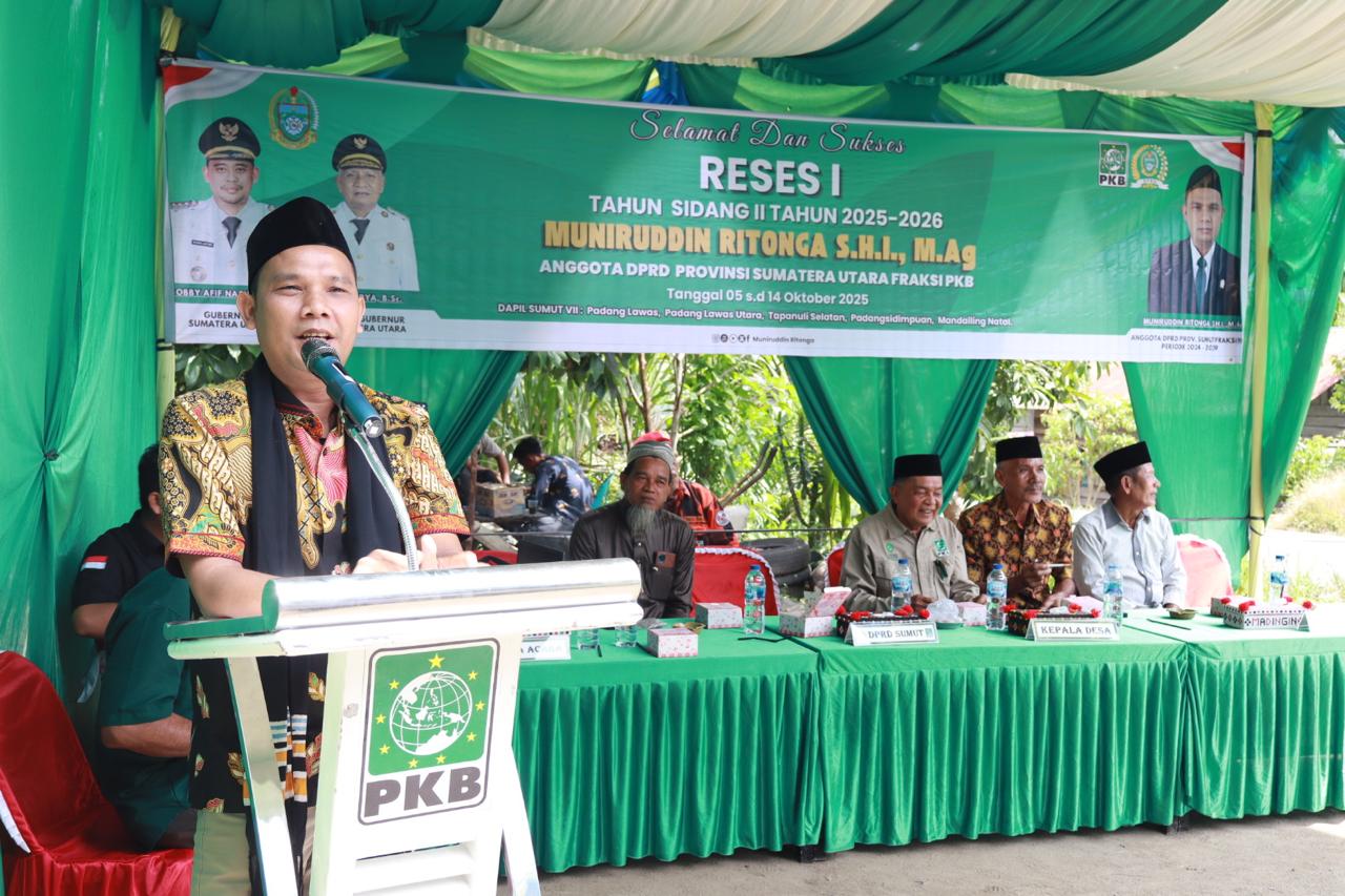 Anggota DPRD Sumut Muniruddin Ritonga Sahuti Aspirasi Masyarakat Desa Situmba