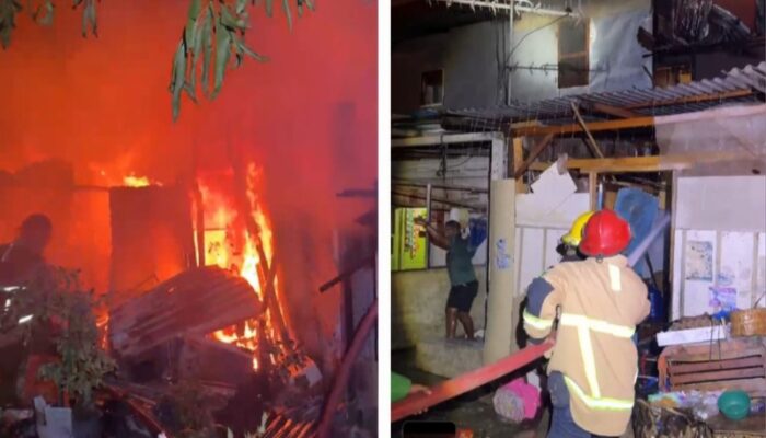 12 Rumah Semi Permanen Di Jl. Kapten Jumhana Ludes Terbakar