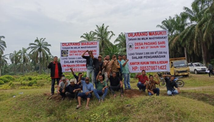 Pasca Penyerangan Puluhan Pria Bertopeng, Warga Desa Padang Sari Asahan Siaga Di Posko